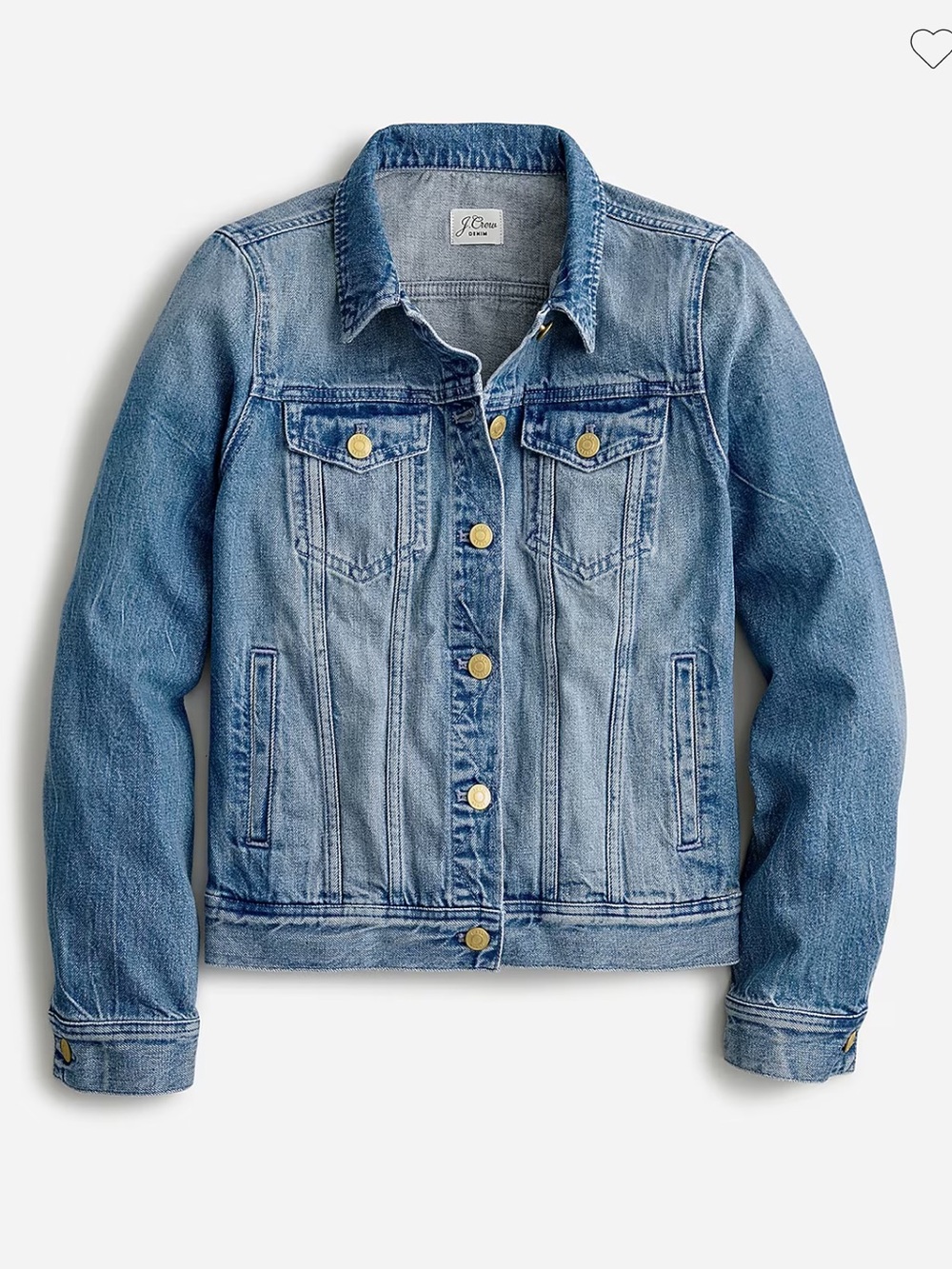 Jcrew classic denim jacket in Brilliant day wash